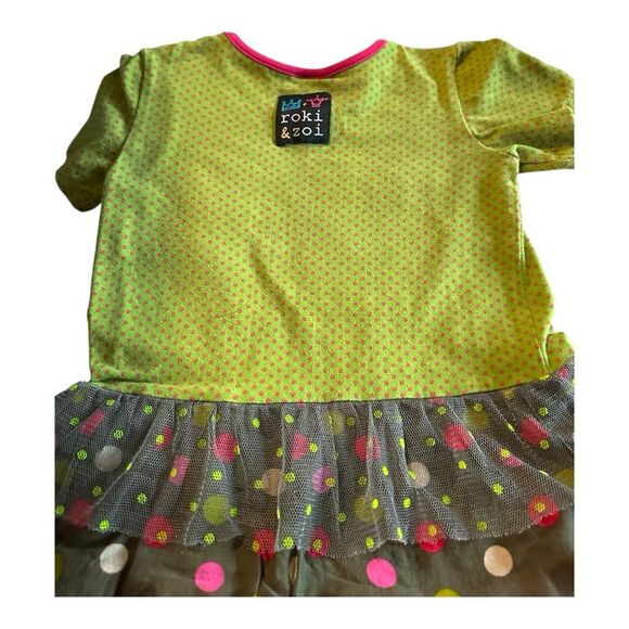 Roki And Zoi green and pink dress size 2T. Different layers. - Picture 2 of 4
